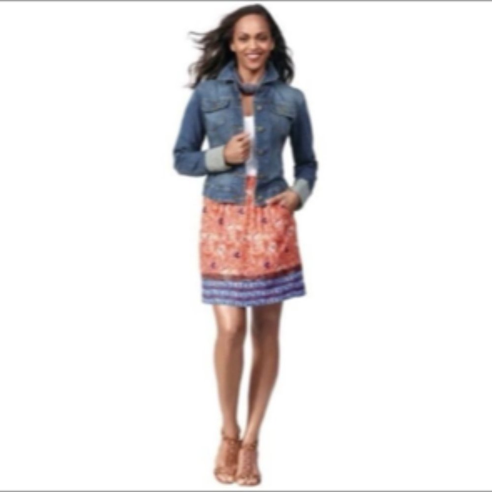 Cabi Bella Batik Skirt Size Small EUC